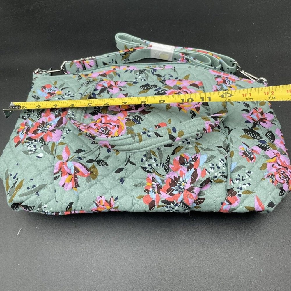 Vera Bradley Cotton Pleated Multi-strap Shoulder Satchel Purse Handbag New - Picture 2 of 7